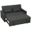 Three-Way Two-Seater Sofa Bed - Charcoal Grey 2