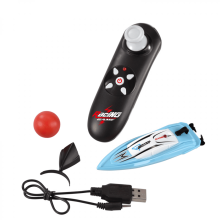 Mini 2.4G Remote Control Boat Blue High Speed Electric Toy