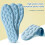 Xinwanna Massage Insoles High Elasticity Shockproof 2