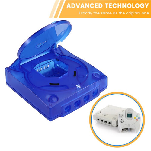 Bitfunx Replacement Plastic Shell Translucent Case for  Dreamcast  Retro Video Game Console Transparent Boxes 2