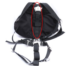 4X2Kg Scuba Diving Side BCD Mount Nylon Weight Pocket with Assembling Grommet