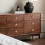 Wooden Cabinet Knobs Chinese Style Walnut 2 pcs 4