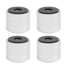 Isolation Feet Pad Stand Damper Speaker Isolation Feet Cushion Pads for Turntable Radio CD AMP Speaker Cabinet Silver