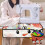 Christmas sewing machine pad with pockets snowman design 4