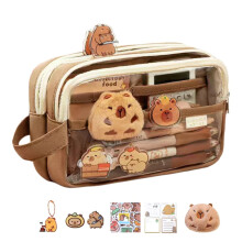 Capybara Cartoon Pencil Case Large Capacity