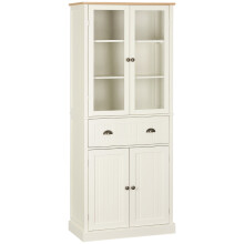 Freestanding Kitchen Cupboard - 5-Tier, Cream White