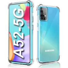 Coque pour Samsung A52 5G/A52,Coque Transparente Samsung A52 4G/5G,Mince et Limpide,Souple TPU Silicone [Shock-Absorption] Ultra