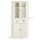 Freestanding Kitchen Cupboard - 5-Tier, Cream White 3