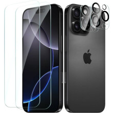 Kit écran et caméra TECHTA pour iPhone 16 Pro Max - 2+2 pièces - 9H Anti-rayures