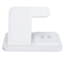 Chargeur sans fil - VVIKIZY - 4 en 1 pliable - 15W smartphone - Support réglable 45/60 - Port USB 10W