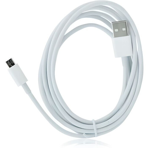 Câble Micro USB - YSFMODE - 3M - Blanc - USB Type-A vers Micro USB - Chargement et synchronisation