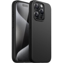 Coque pour Apple iPhone 15 Pro 6.1", Coque en Silicone TPU Souple Cover Case - Noir