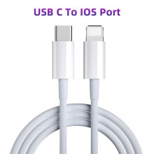Câble téléphone,Câble de charge rapide de 20W PD Type C pour iPhone 13 pro 12 pro max 11 X iPad 9 mini 6- White -2m[C]