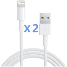 RongLe Lot de 2 Cables USB Chargeur Iphone 7 Plus/7/6S/6/SE/5S/5C/5