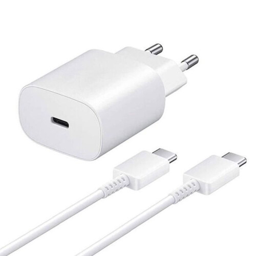 Chargeur Rapide 25W USB-C + Câble USB-C vers USB-C pour