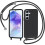 Coque - TECHTA - pour Samsung Galaxy A55 5G - Cordon - Souple - Noir 1