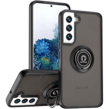 Coque / Étui - ACUZINA - Samsung Galaxy S21 Plus - Translucide givré - TPU+PC mat - Magnétique + anneau 360
