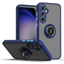 Coque pour téléphone - ACUZINA - Samsung Galaxy S23 FE 5G - Très mince - Antichoc - Support de bague magnétique