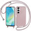 Coque avec cordon TECHTA pour Samsung Galaxy A16 5G – Silicone souple – Rose 1