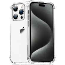 Coque - TPF PRODUCTS - iPhone 15 Pro Max - TPU silicone - Transparent - Souple et anti-poussière