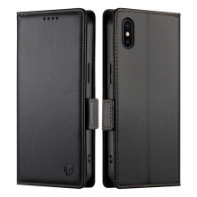 Étui portefeuille - RASENA - Pour iPhone XS/X 5.8" - Cuir PU - Fermeture aimantée - 3 fentes cartes