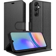 Housse téléphone - ACUZINA - Samsung Galaxy A05S 5G - Cuir PU - Fermeture magnétique - 3 fentes & support