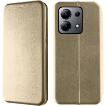 Coque pour XIAOMI Redmi Note 13 (Pas pour Note 13 Pro), Protection Housse en Cuir PU, Fonction Support, Fermeture Magnétique (Or)