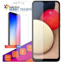Protecteur d'écran en verre trempé - 123 - Samsung Galaxy A03S - Couverture complète - 9H - 0,26 mm