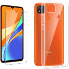Coque smartphone - Yuan Yuan - Xiaomi Redmi 9C 6.53" - Silicone transparente - 2 verres trempés - 0.26 mm