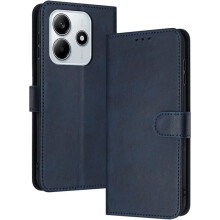 Étui Portefeuille - TECHTA - pour Xiaomi Redmi Note 14 5G - Pochette à Rabat Cuir PU - Bleu