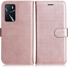 Étui Portefeuille - TECHTA - pour Oppo A16 4G/A16s/A54s - Pochette Fermeture Magnétique Cuir PU - Rose
