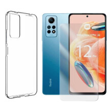Coque et verre trempé - Yuan Yuan - Xiaomi Redmi Note 12 Pro 4G 6.67" - Transparent - Silicone souple - Verre trempé 9H 0.26mm
