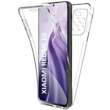 Coque silicone gel 360 intégrale - Yuan Yuan - Redmi 10 (2022) 6.5" - Transparent - Avant et arrière + film - Ultra-fin