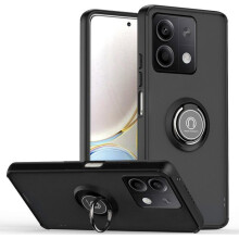 Coque pour téléphone - ACUZINA - Xiaomi Redmi Note 13 5G - Anneau rotatif - Double couche PC+TPU - Protection surélevée