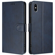 Étui portefeuille - NO BRAND - Pour iPhone XS Max 6.5" - Cuir PU - Blocage RFID - Fermeture magnétique