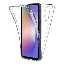 Coque 360 silicone gel - Yuan Yuan - Samsung Galaxy A34 5G (6.6") - Transparent - Ultra-fin - Verre trempé anti-rayure