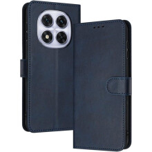 Étui Portefeuille - TECHTA - pour Xiaomi Redmi Note 14 Pro 5G/Note 14 Pro Plus 5G - Fermeture Magnétique Cuir PU - Bleu foncé