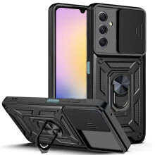 Coque téléphone - TPF PRODUCTS - Samsung Galaxy A25 5G - Protection caméra coulissante - Support anneau - Coins renforcés