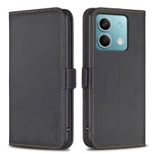 Étui téléphone - NO BRAND - Xiaomi Redmi Note 13 5G - Simili cuir PU - Portefeuille 3 cartes - Protection TPU anti-choc