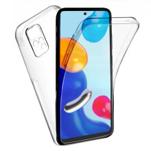 Coque 360 intégrale - 123 - Xiaomi Redmi Note 11 4G (6.43") - Transparent - Film verre trempé - Ultra-fin