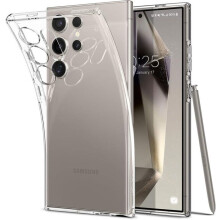 Coque pour téléphone - NEW&TECK - Galaxy S24 Ultra 4G/5G - Transparente TPU souple - Anti-jaunissement - Antichoc + verre trempé