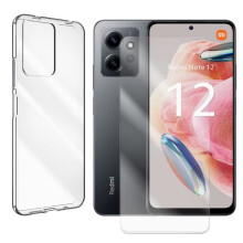 Coque + Verre trempé - Yuan Yuan - Xiaomi Redmi Note 12 4G 6.67" - Silicone transparent - Verre trempé 9H 0.26mm - Anti-rayures