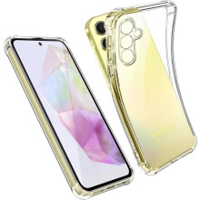Coque smartphone - AURSTORE - Samsung Galaxy A35 5G - Transparent - TPU souple - Coins renforcés antichoc