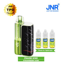 JNR Pod Stellarc Compatible Stellarc 50K + 3 x 10ml E-liquide Dual Mesh 1.2 ohm Saveur Fraise Kiwi - Strawberry Kiwi