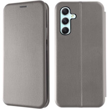 AURSTORE Coque pour Samsung Galaxy A34 5G, Protection Housse en Cuir PU, Fonction Support, Fermeture Magnétique, Gris