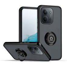 Coque - TECHTA - pour Xiaomi Redmi 15C 4G/5G/pour Poco C85 4G - Anneau Support - Antichoc - Noir