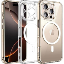 Coque - ACUZINA - pour iPhone 16 Pro Max - Silicone - Coins renforcés - Protection écran - Transparent