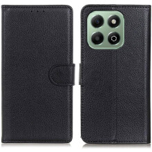 Étui Portefeuille - TECHTA - pour Honor X6b - Pochette Fermeture Magnétique Cuir PU - Noir