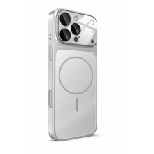 Coque - TECHTA - pour iPhone 16 Pro Max - Magnétique - Verre Mat - Argent
