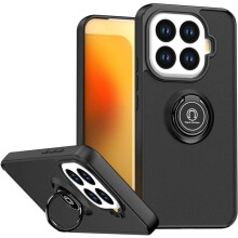 Coque - TECHTA - pour Xiaomi 15T Pro 5G - Anneau Support - Antichoc - Noir